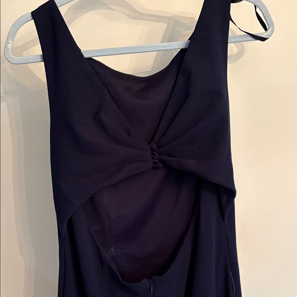 NWT Anthropologie Navy Sleeveless Scoop-Neck Evening Gown - Picture 5 of 8